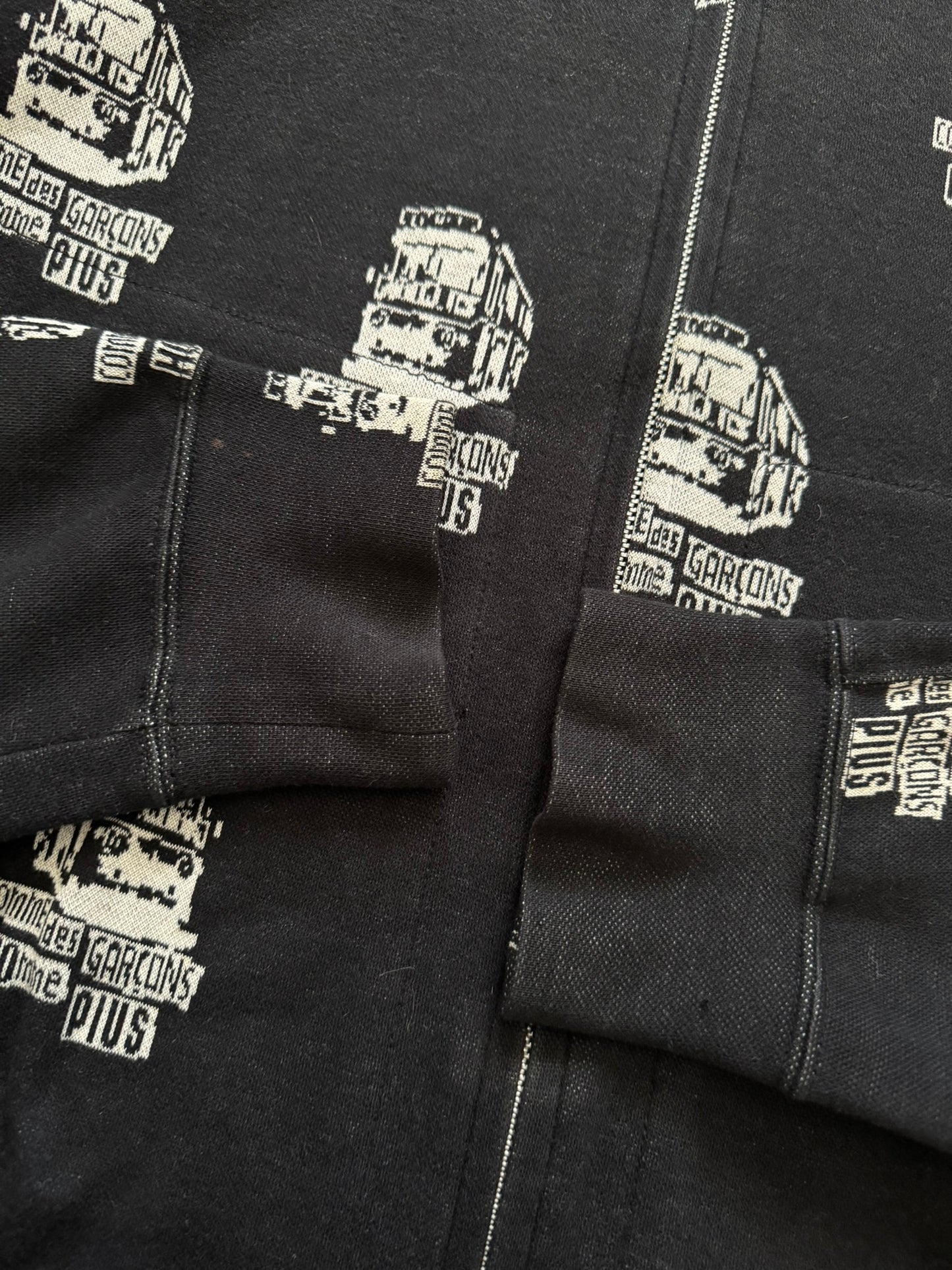 AW08 Comme Des Garcons Homme Plus x Jamie Reid Logo Bus Jacket