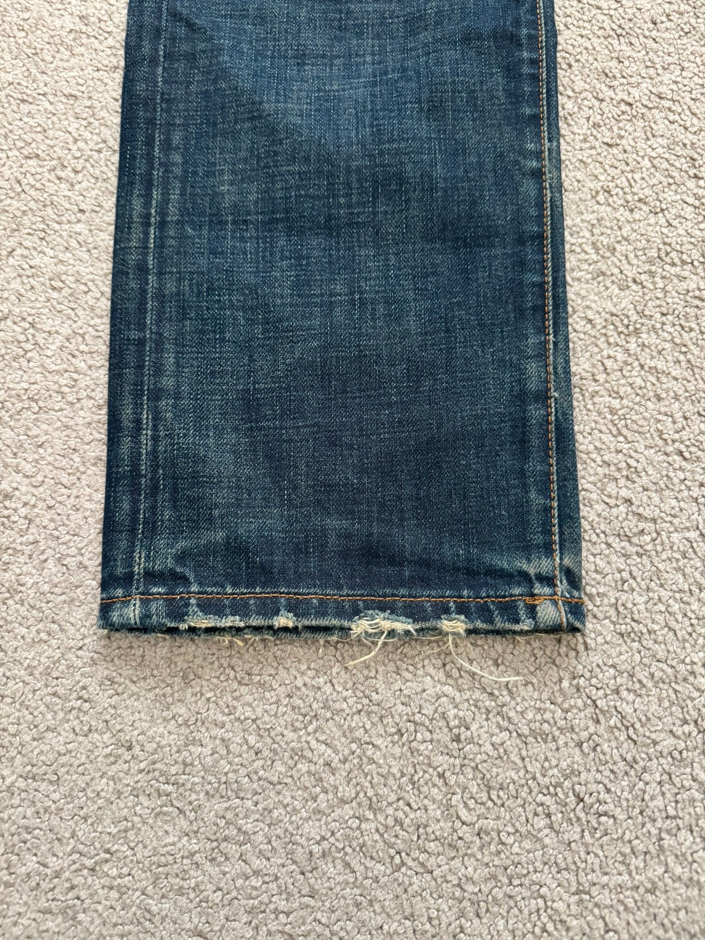 AW06 Dior Homme by Hedi Slimane Dust Wash Distressed Denim Jeans