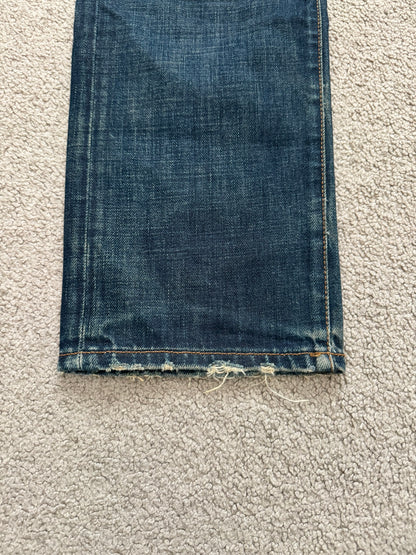 AW06 Dior Homme by Hedi Slimane Dust Wash Distressed Denim Jeans