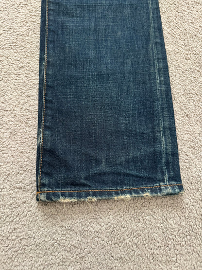 AW06 Dior Homme by Hedi Slimane Dust Wash Distressed Denim Jeans