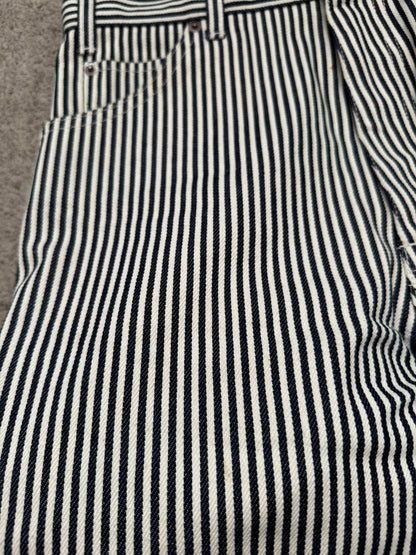 SS20 Celine by Hedi Slimane Hickory Striped Serge Flared Denim Jeans