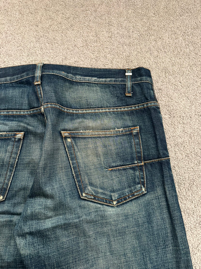 AW06 Dior Homme by Hedi Slimane Dust Wash Distressed Denim Jeans
