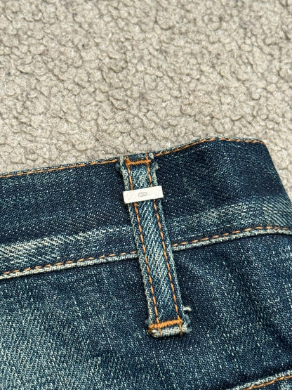 AW06 Dior Homme by Hedi Slimane Dust Wash Distressed Denim Jeans