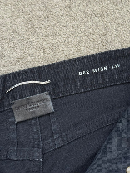 FW14 Saint Laurent by Hedi Slimane Knee Slit D02 Denim Jeans