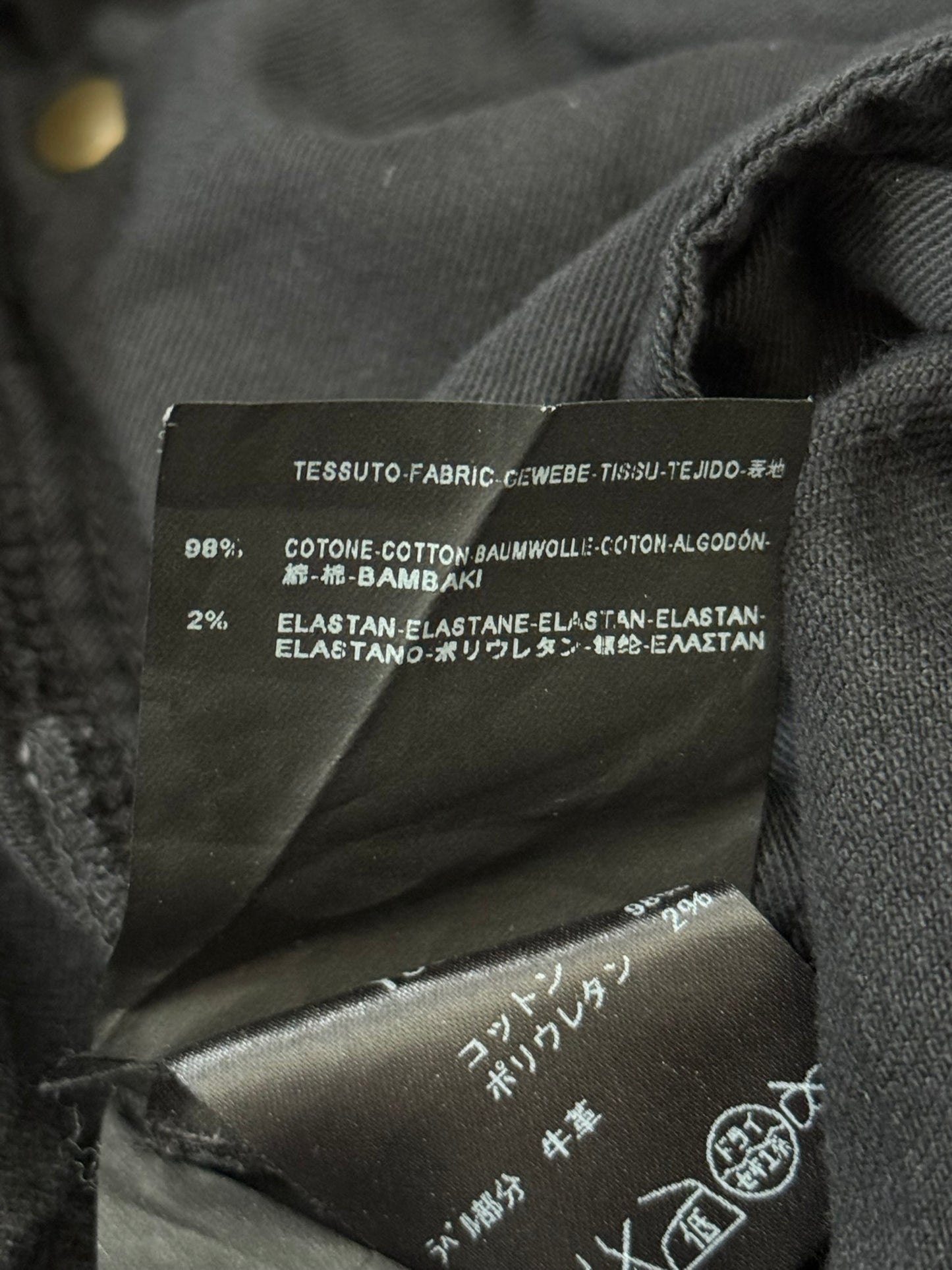 FW14 Saint Laurent by Hedi Slimane Knee Slit D02 Denim Jeans