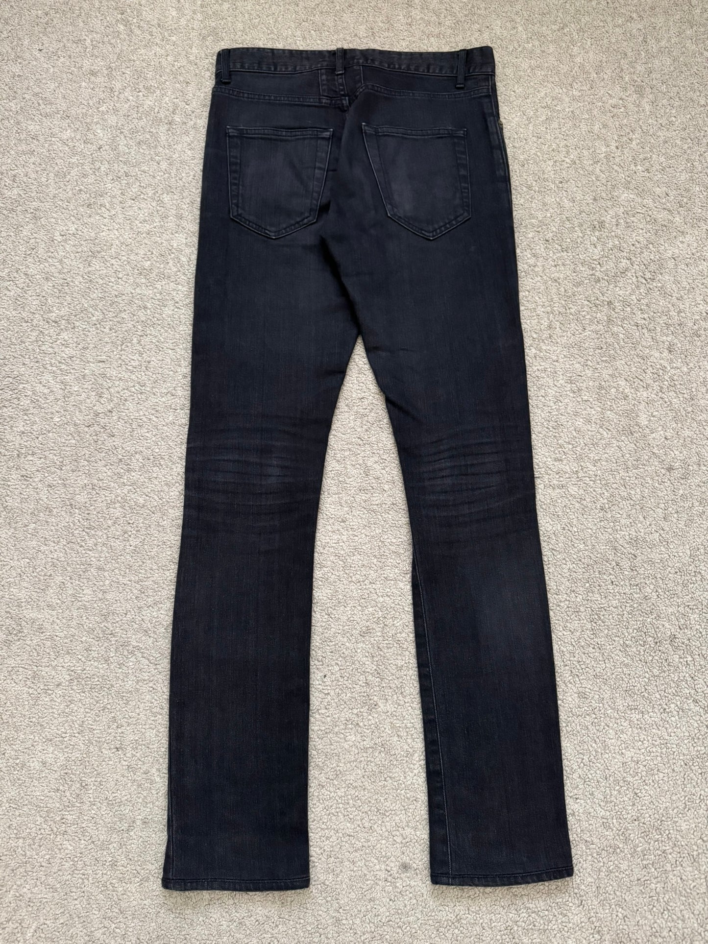 FW14 Saint Laurent by Hedi Slimane Knee Slit D02 Denim Jeans
