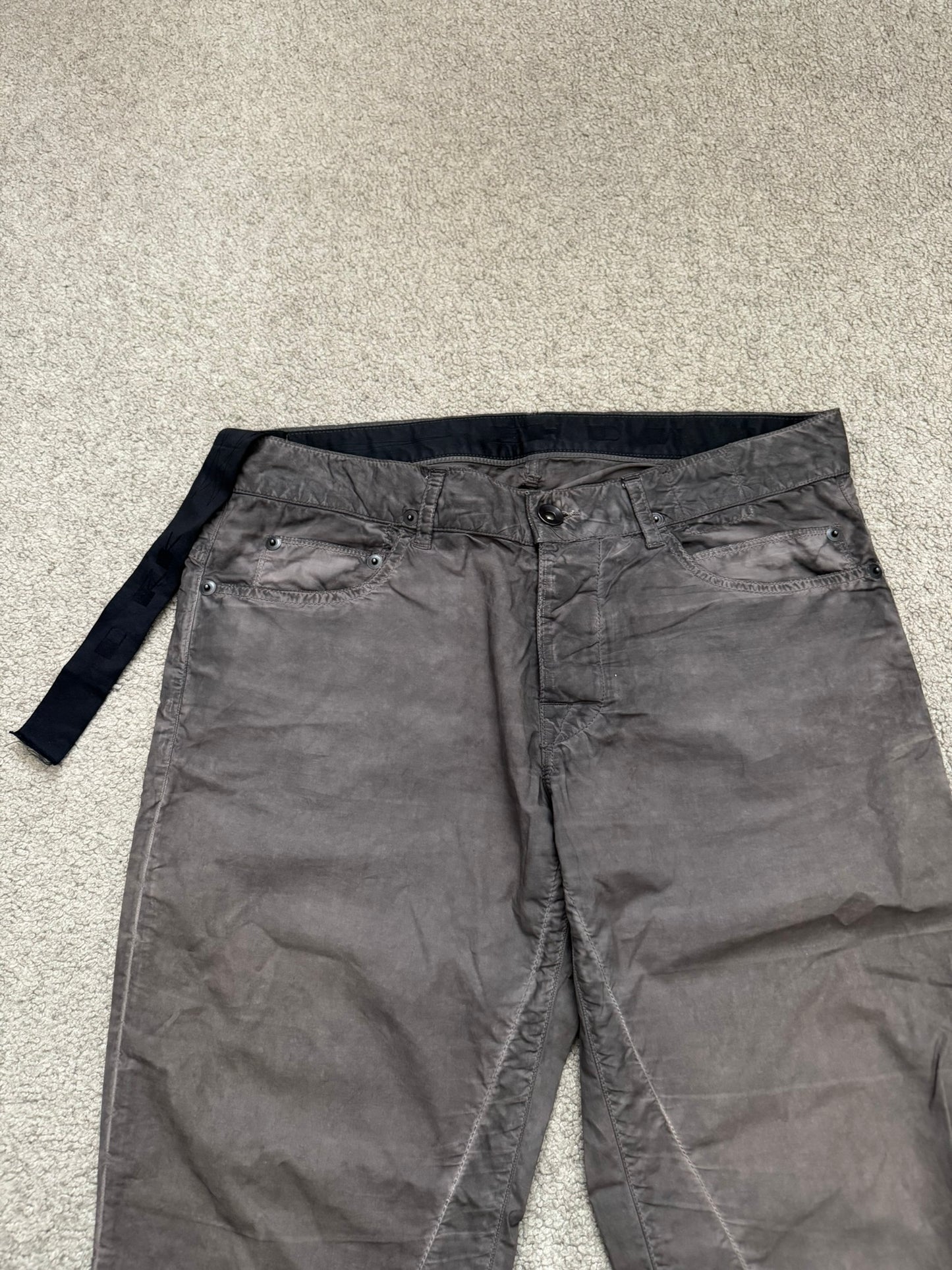 SS11 Rick Owens DRKSHDW Dark Dust Detroit Cut Poplin Pants