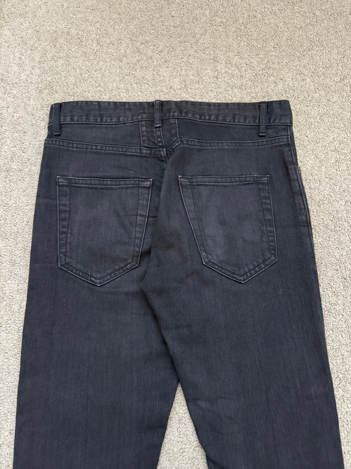 FW14 Saint Laurent by Hedi Slimane Knee Slit D02 Denim Jeans