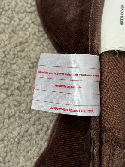 AW02 Undercover "Witch's Cell Division" Velvet Cargo Bush Pants