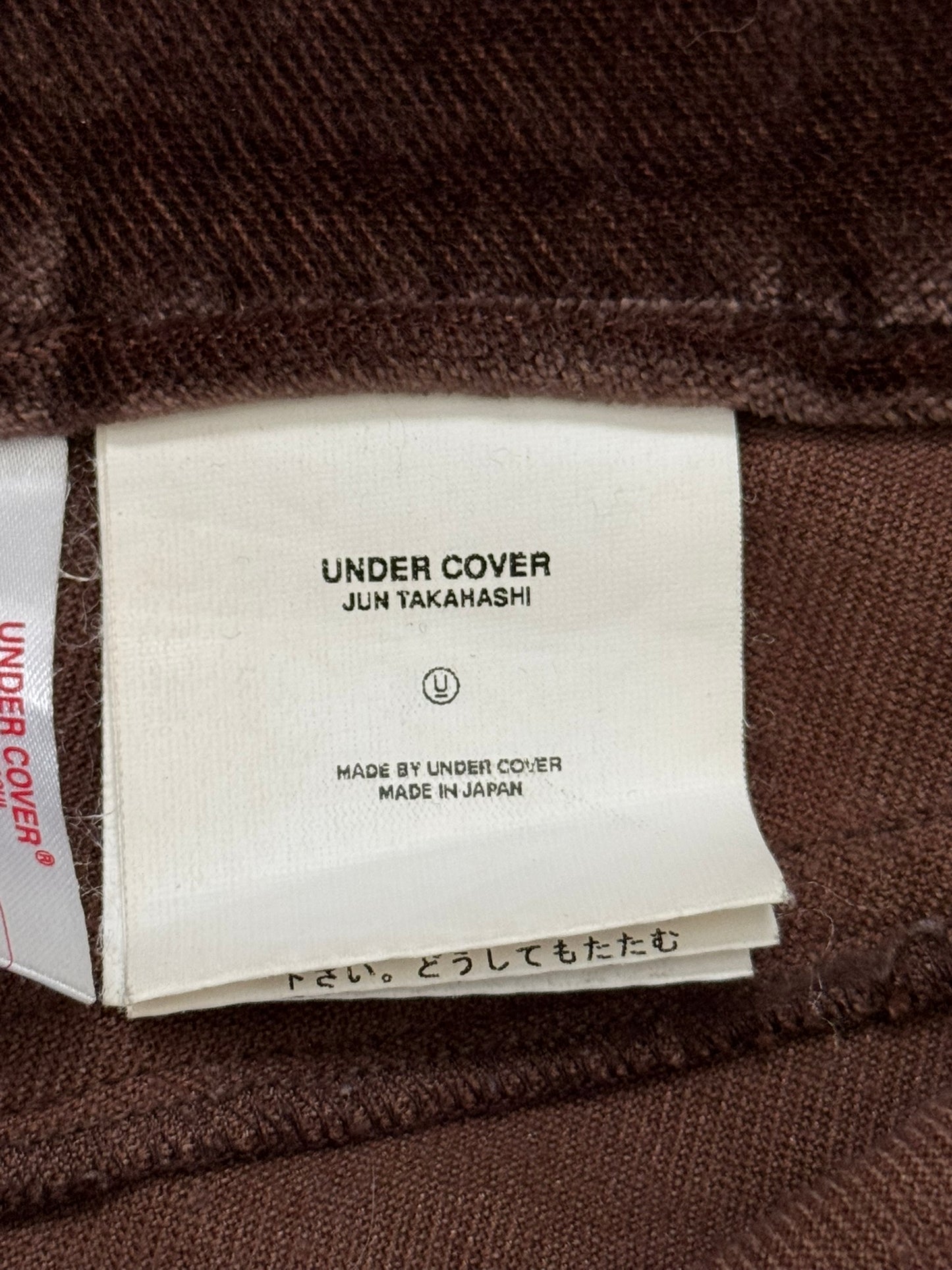 AW02 Undercover "Witch's Cell Division" Velvet Cargo Bush Pants