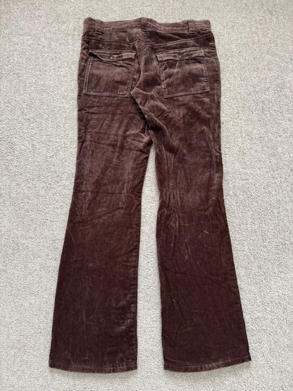 AW02 Undercover "Witch's Cell Division" Velvet Cargo Bush Pants
