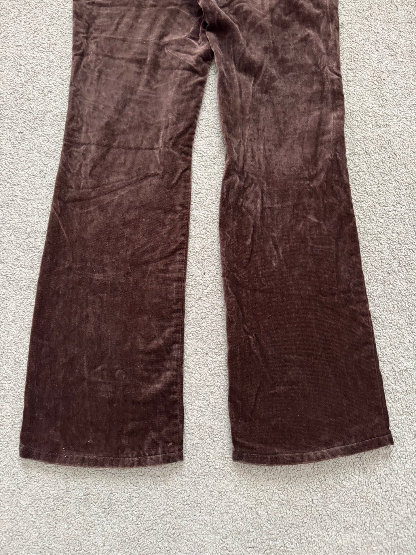 AW02 Undercover "Witch's Cell Division" Velvet Cargo Bush Pants