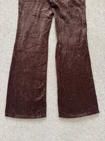 AW02 Undercover "Witch's Cell Division" Velvet Cargo Bush Pants