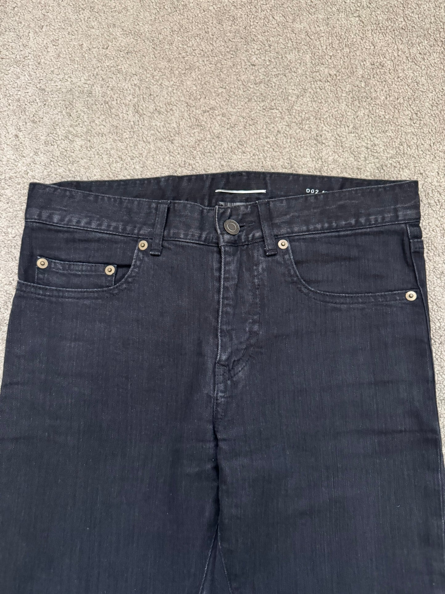 FW14 Saint Laurent by Hedi Slimane Knee Slit D02 Denim Jeans