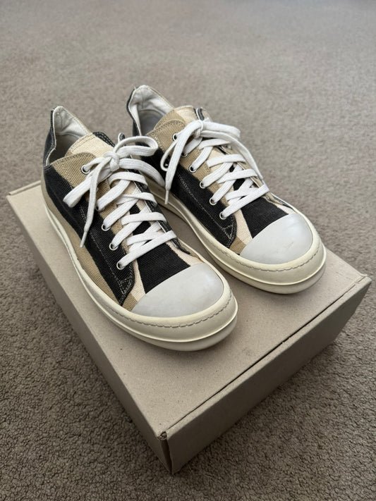 SS14 Rick Owens DRKSHDW "Vicious" Geo Camo Ramones Sneakers