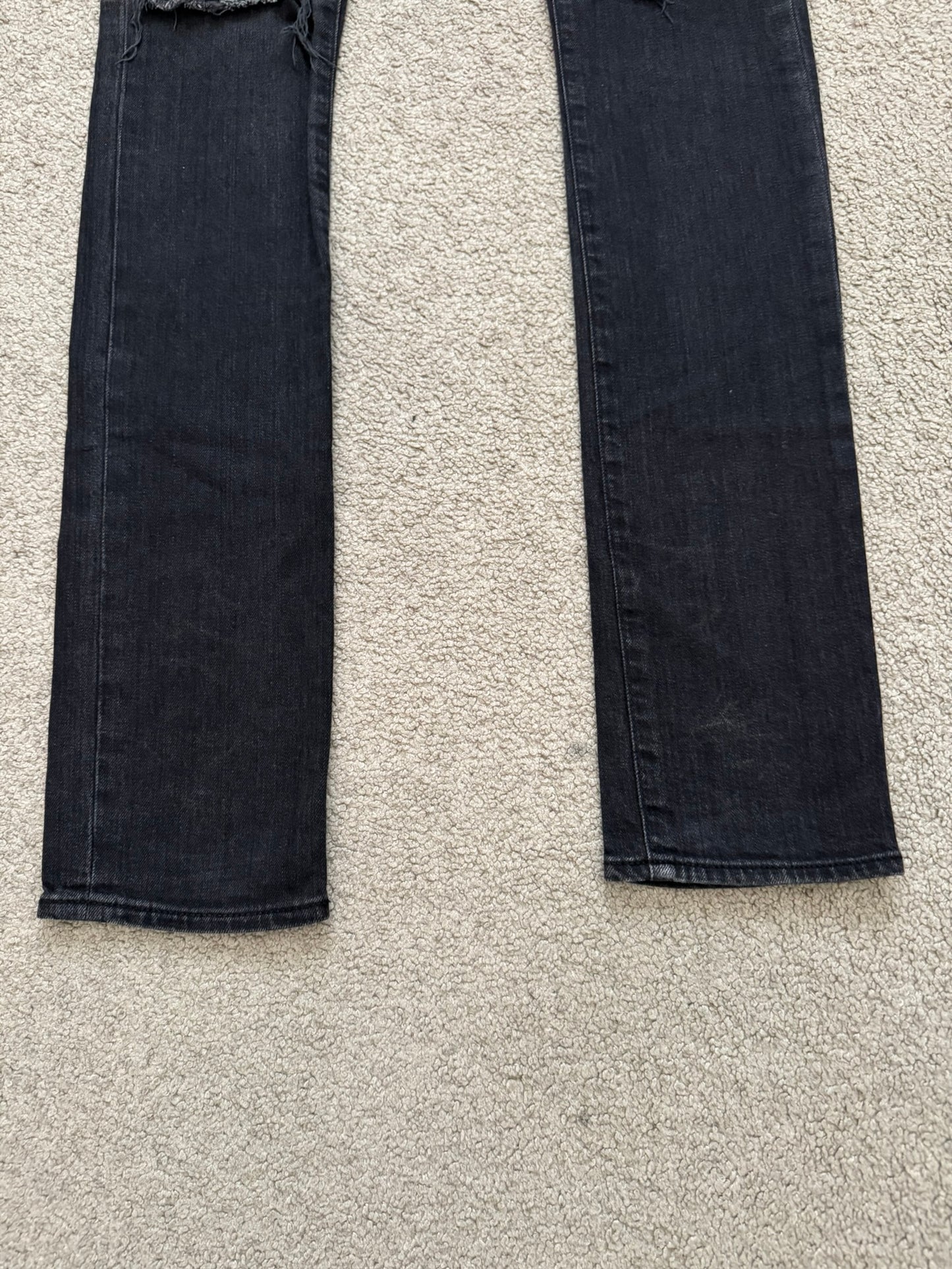 FW14 Saint Laurent by Hedi Slimane Knee Slit D02 Denim Jeans