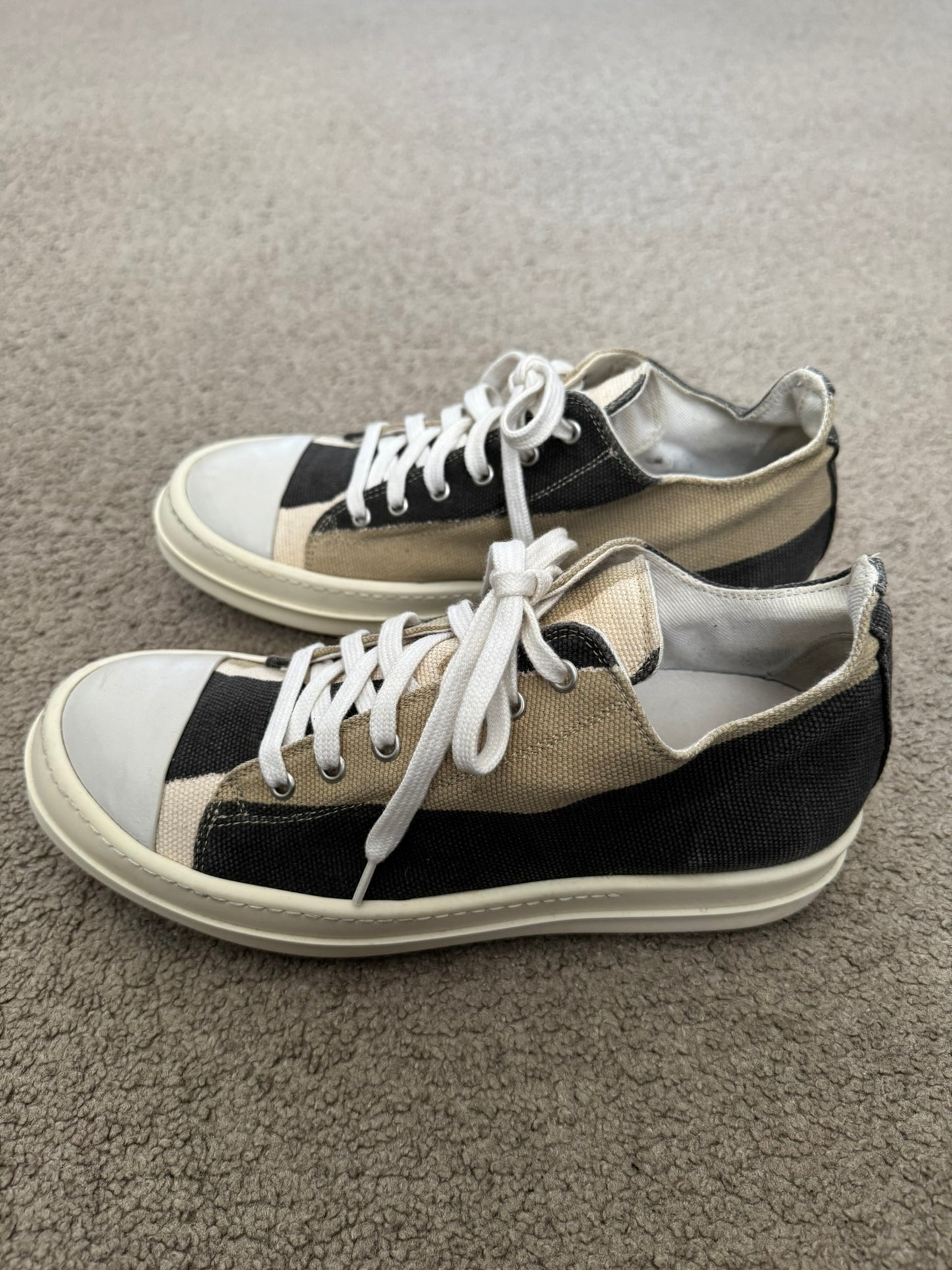 SS14 Rick Owens DRKSHDW "Vicious" Geo Camo Ramones Sneakers