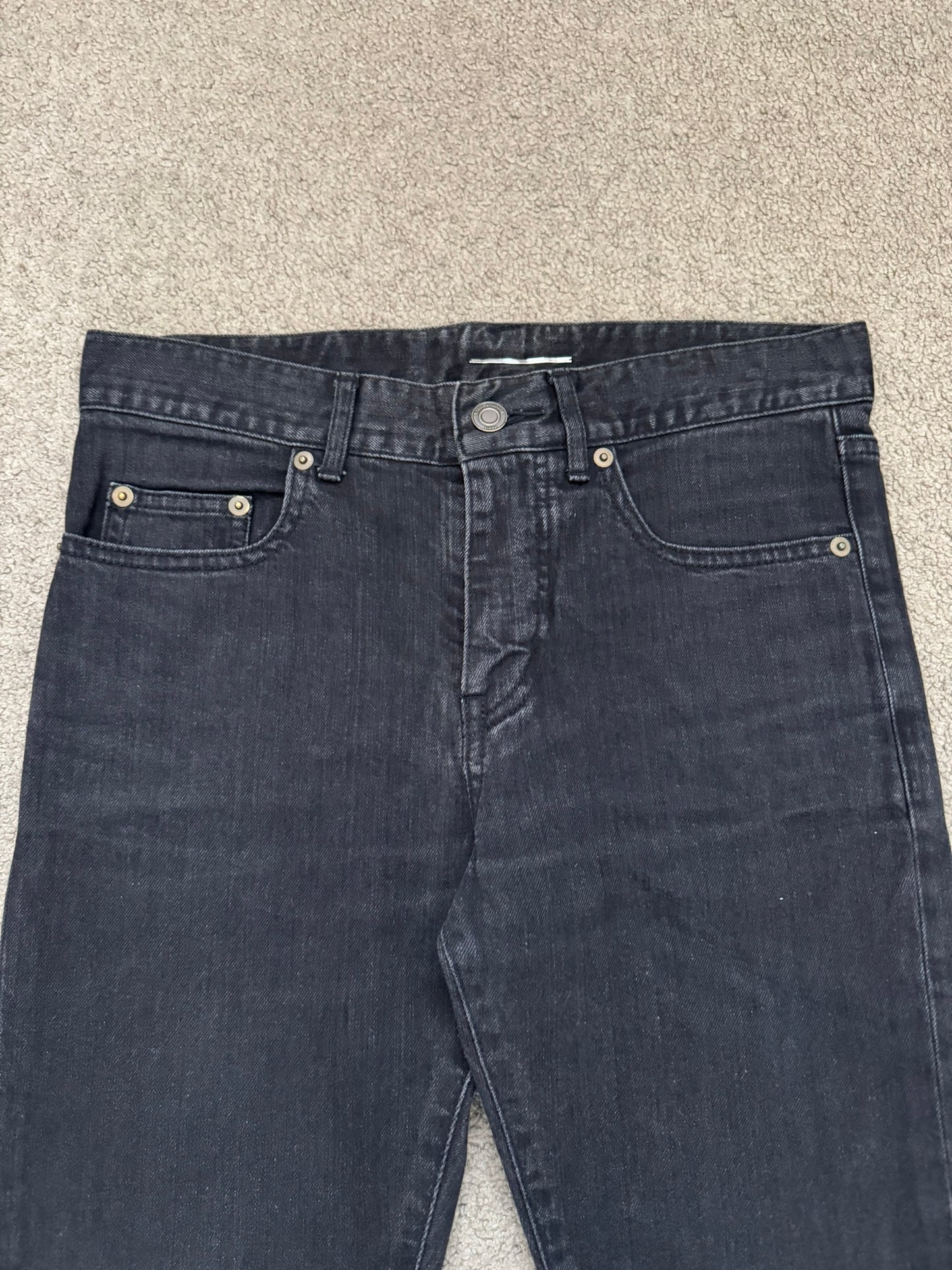 FW14 Saint Laurent by Hedi Slimane Knee Slit D02 Denim Jeans