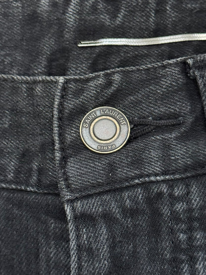 FW14 Saint Laurent by Hedi Slimane Knee Slit D02 Denim Jeans