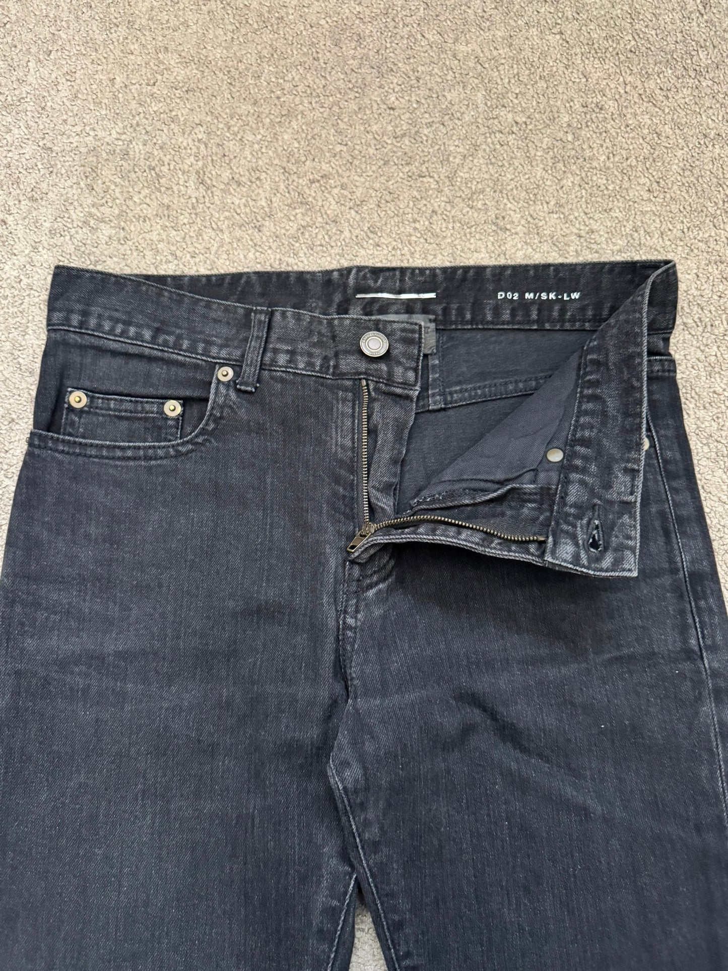 FW14 Saint Laurent by Hedi Slimane Knee Slit D02 Denim Jeans