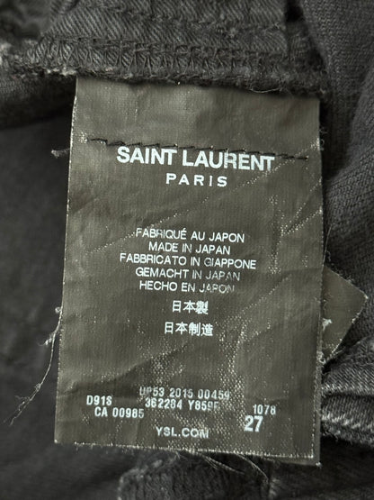 FW14 Saint Laurent by Hedi Slimane Knee Slit D02 Denim Jeans