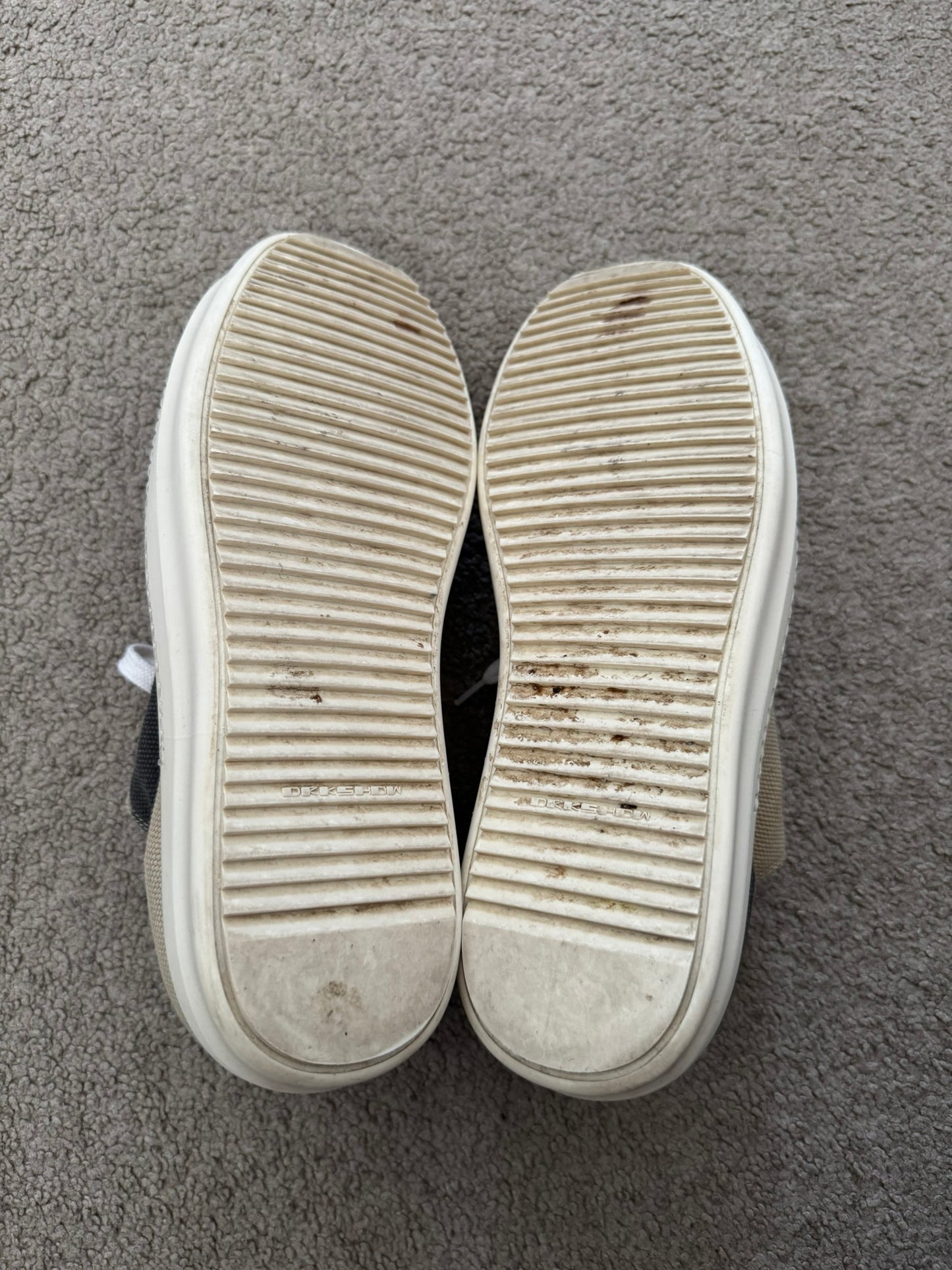 SS14 Rick Owens DRKSHDW "Vicious" Geo Camo Ramones Sneakers