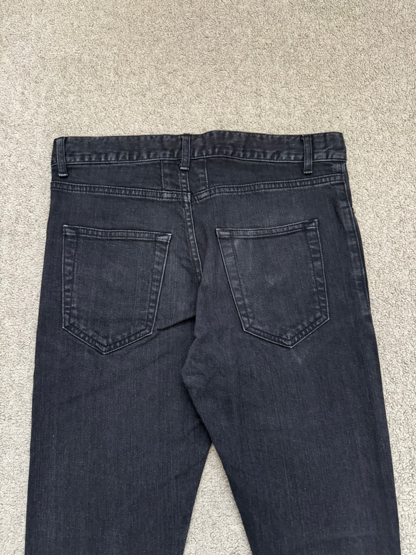 FW14 Saint Laurent by Hedi Slimane Knee Slit D02 Denim Jeans
