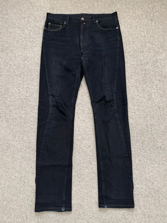 Mihara Yasuhiro Oil Wash Black Denim Jeans