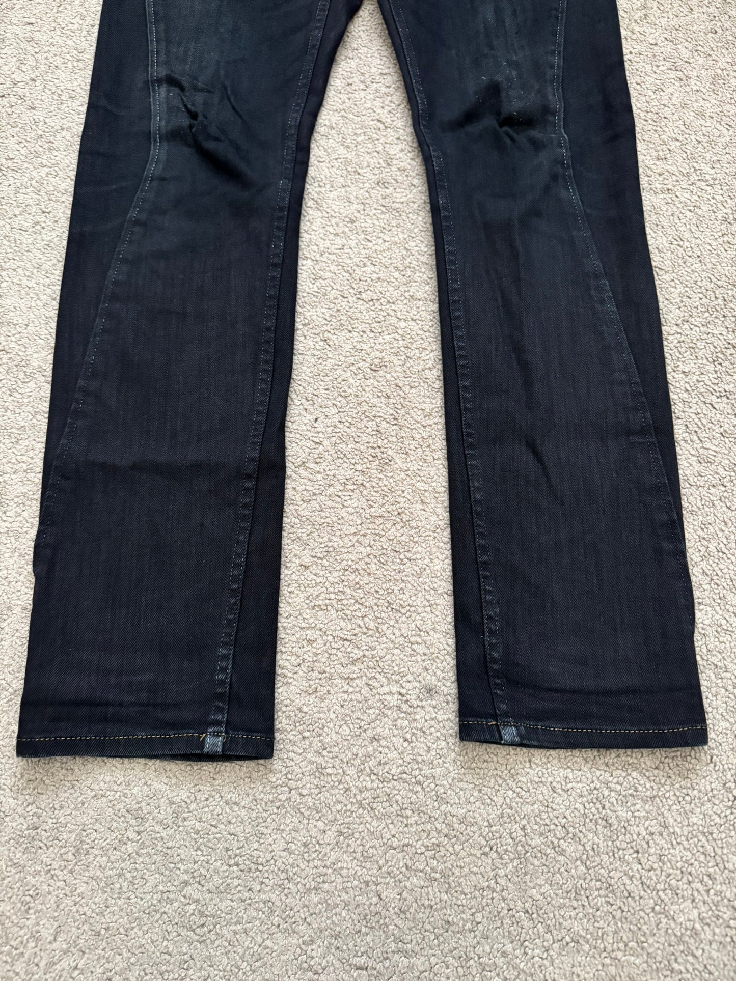 Mihara Yasuhiro Oil Wash Black Denim Jeans