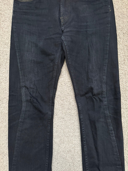 Mihara Yasuhiro Oil Wash Black Denim Jeans