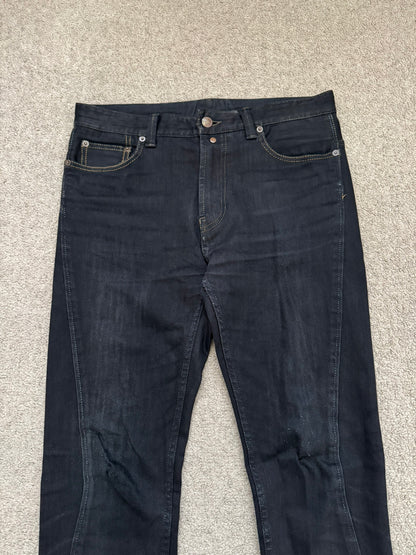 Mihara Yasuhiro Oil Wash Black Denim Jeans