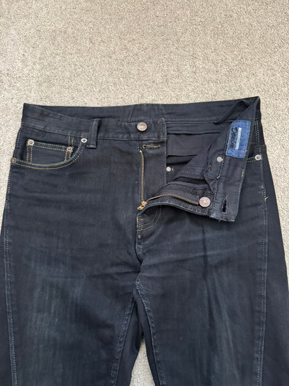 Mihara Yasuhiro Oil Wash Black Denim Jeans