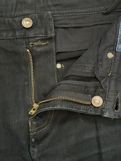 Mihara Yasuhiro Oil Wash Black Denim Jeans