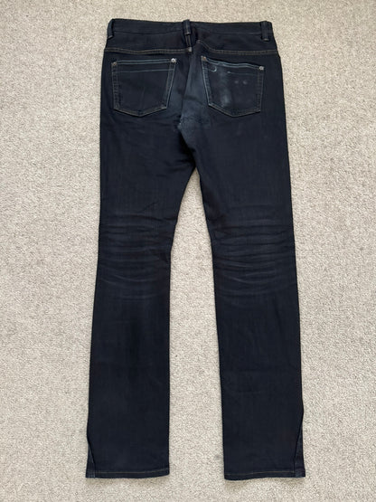 Mihara Yasuhiro Oil Wash Black Denim Jeans