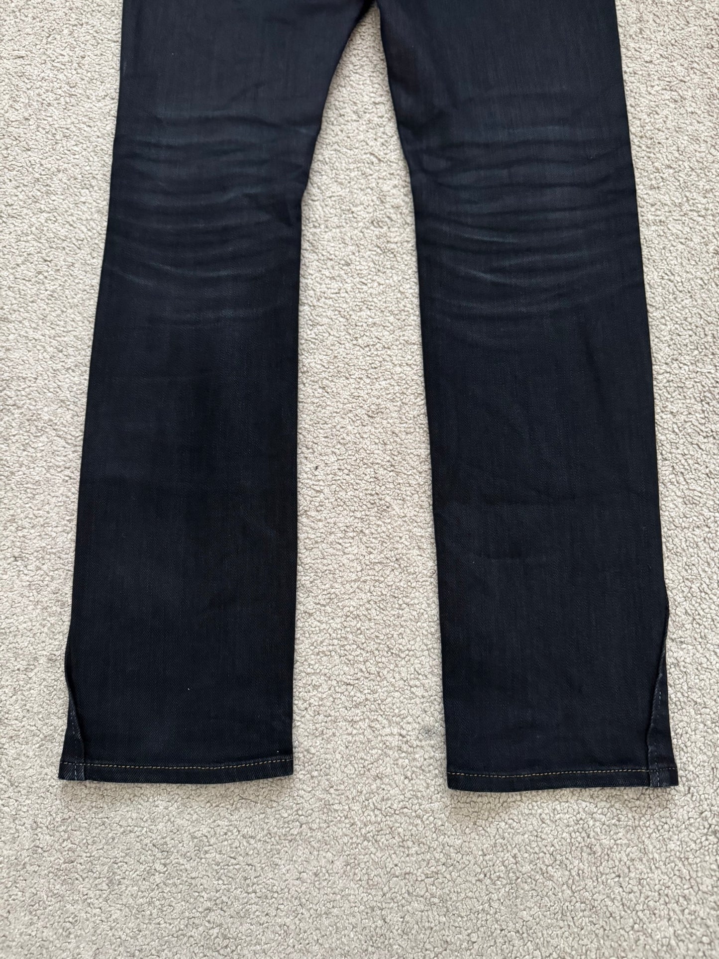 Mihara Yasuhiro Oil Wash Black Denim Jeans
