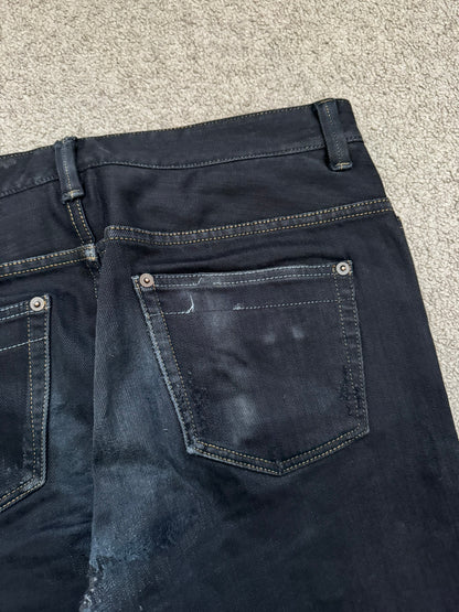 Mihara Yasuhiro Oil Wash Black Denim Jeans