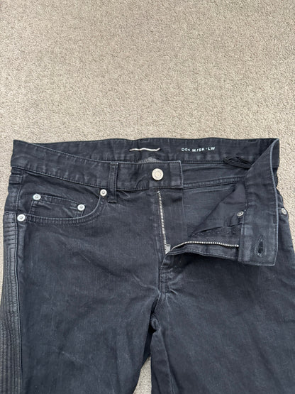 FW13 Saint Laurent by Hedi Slimane Biker Zip Knee D04 Denim Jeans