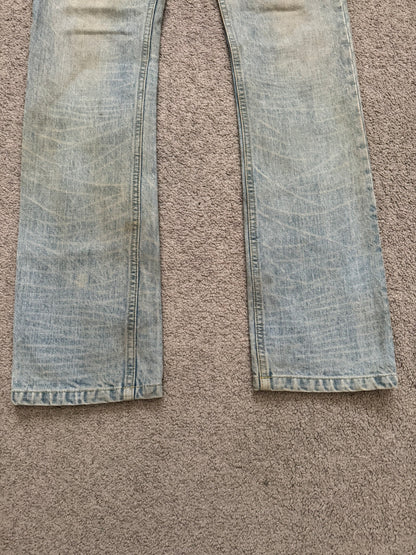 Lad Musician Light Mudwash Bootcut Flared Denim Jeans