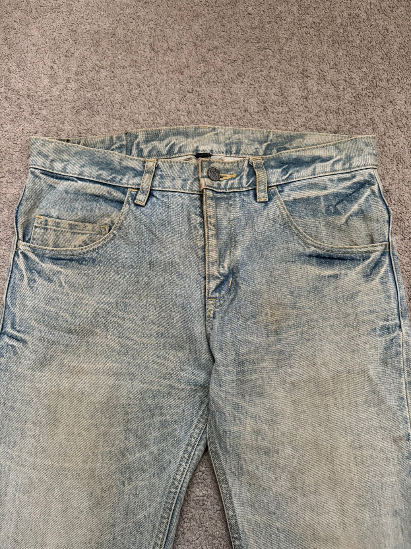 Lad Musician Light Mudwash Bootcut Flared Denim Jeans