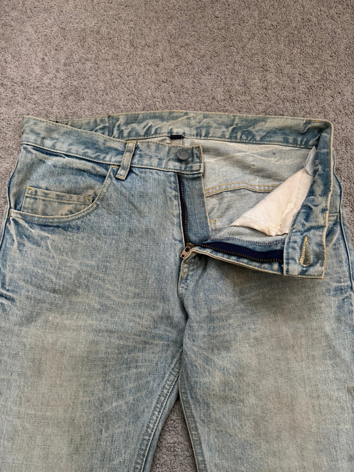 Lad Musician Light Mudwash Bootcut Flared Denim Jeans