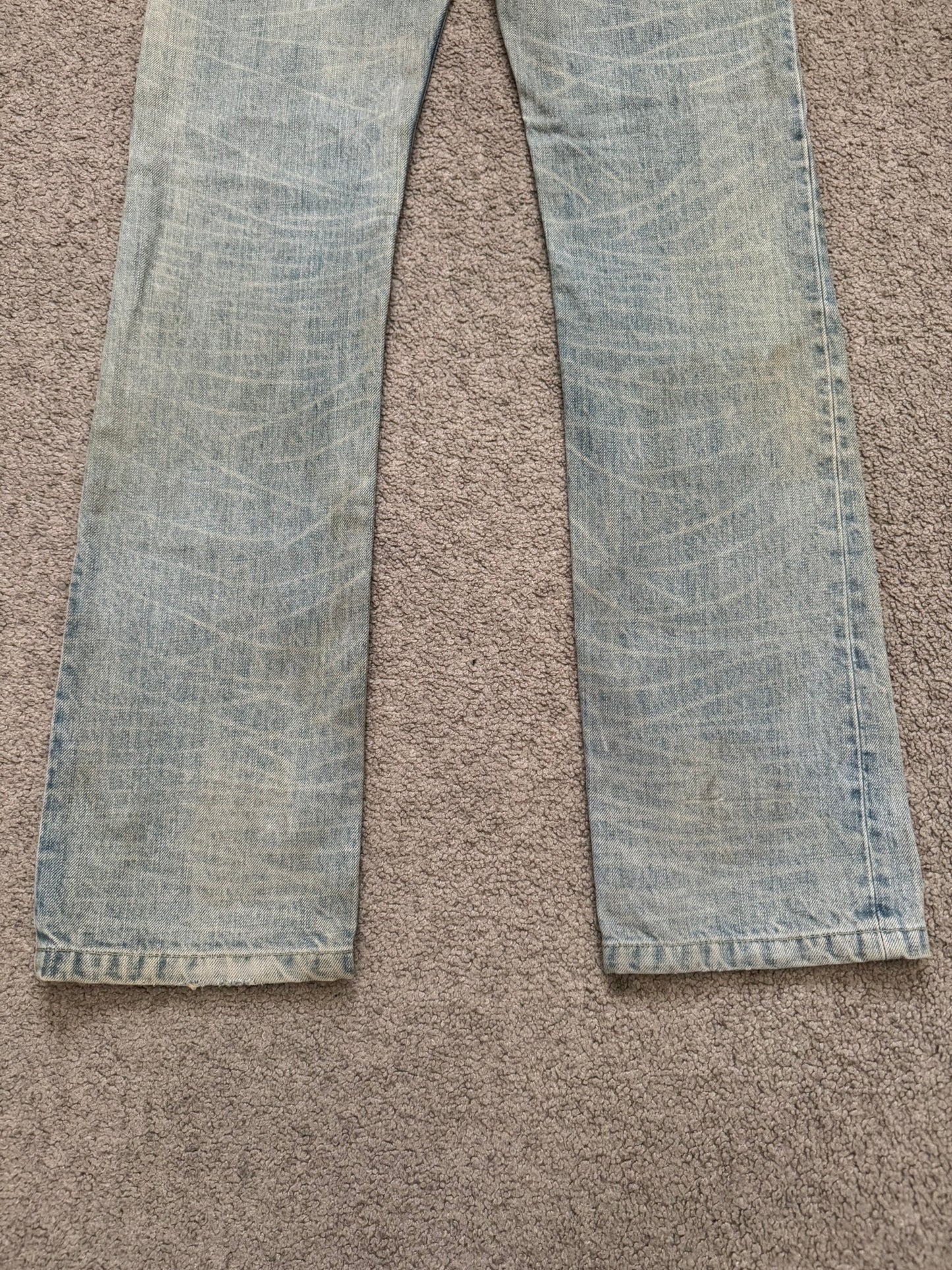Lad Musician Light Mudwash Bootcut Flared Denim Jeans