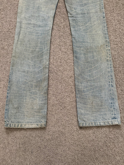 Lad Musician Light Mudwash Bootcut Flared Denim Jeans