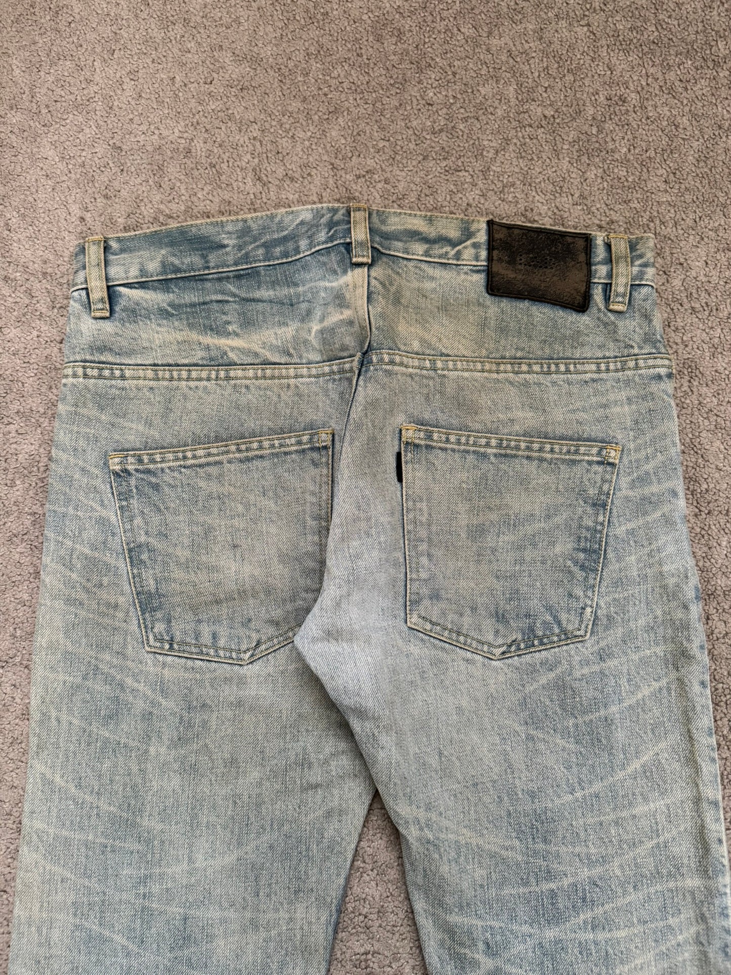 Lad Musician Light Mudwash Bootcut Flared Denim Jeans