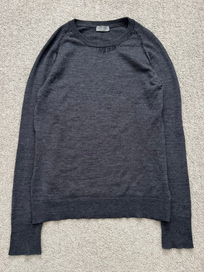 AW07 Dior Homme by Hedi Slimane "Navigate" Distressed Wool Sweater