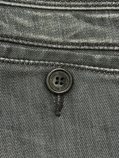 Neil Barrett Side Zipper Pocket Faded Black Denim Jeans
