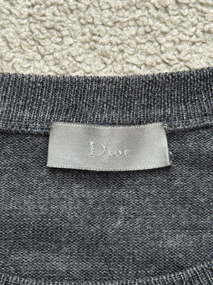 AW07 Dior Homme by Hedi Slimane "Navigate" Distressed Wool Sweater