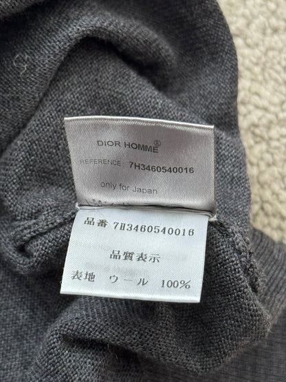 AW07 Dior Homme by Hedi Slimane "Navigate" Distressed Wool Sweater