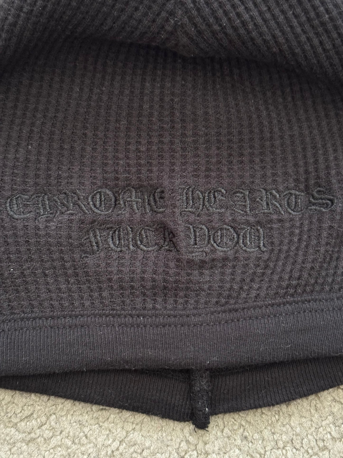 Vintage Chrome Hearts FUCK YOU Logo Thermal Beanie