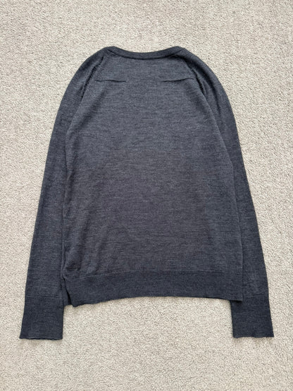 AW07 Dior Homme by Hedi Slimane "Navigate" Distressed Wool Sweater