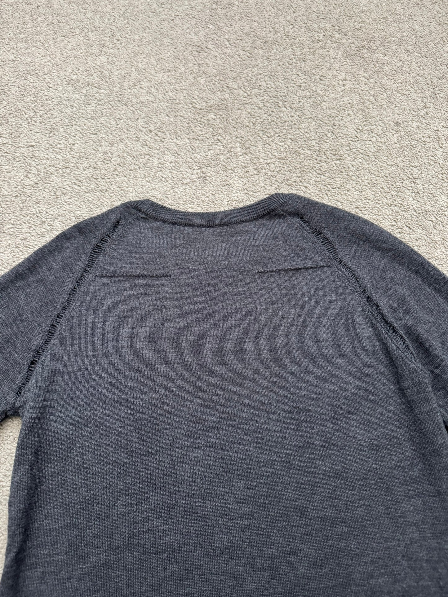 AW07 Dior Homme by Hedi Slimane "Navigate" Distressed Wool Sweater